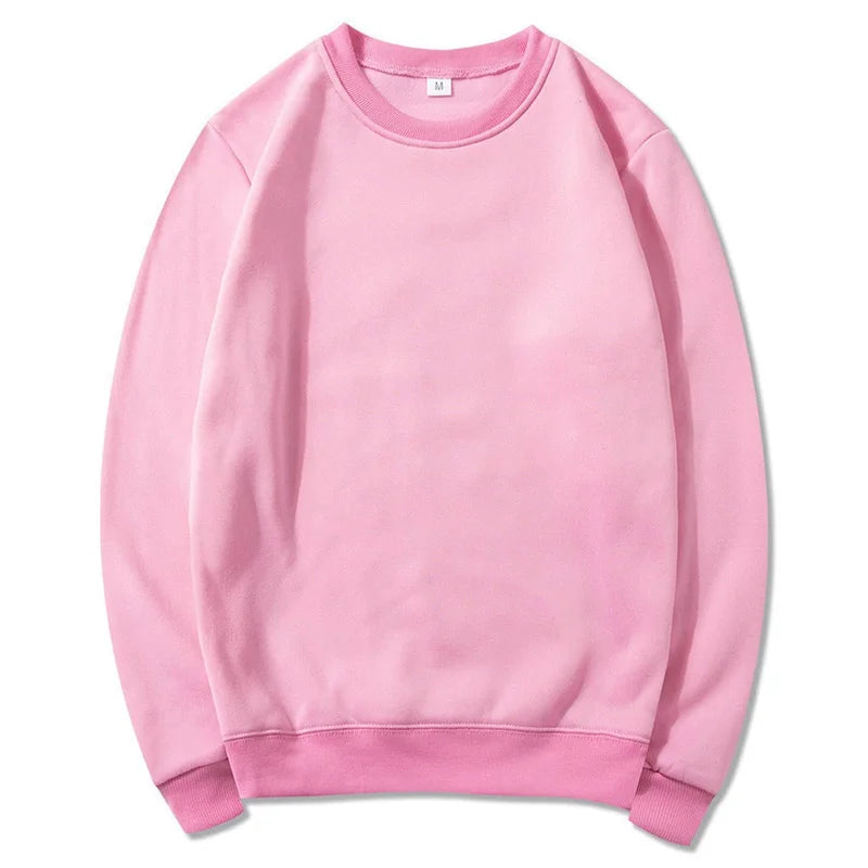 Pink sweatshirt on a white background