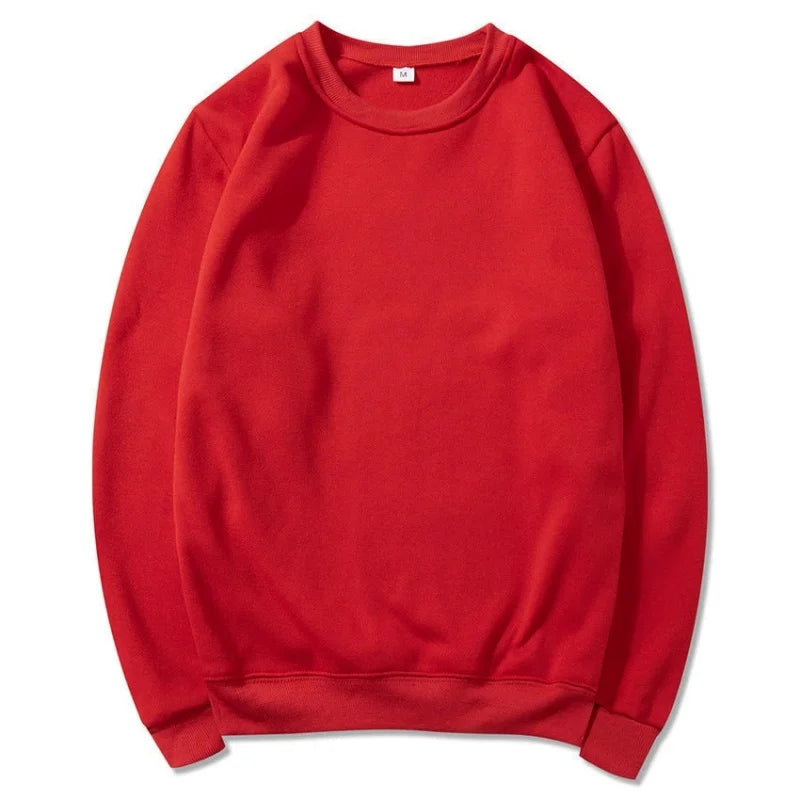 Red sweatshirt on a white background