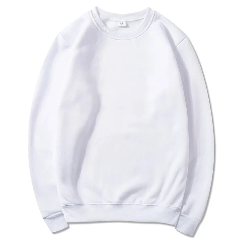 White sweatshirt on a white background