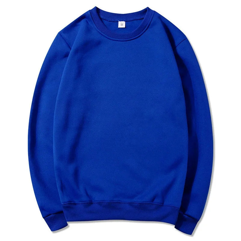 Blue sweatshirt on a white background